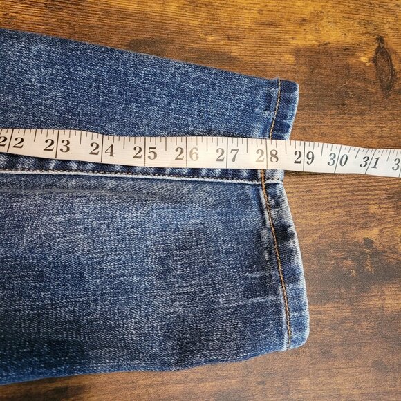 Lane Bryant Jeans Size 26 Mid Rise Skinny Medium Dark Wash Stretch Denim - Picture 9 of 10